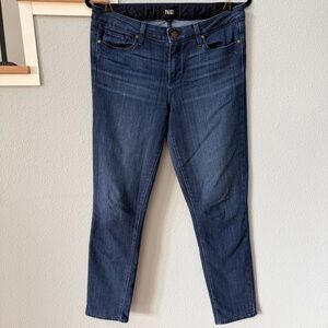 Paige Skyline Ankle Peg Jeans Mid-Rise Skinny Jean Tapered, Ankle-Length